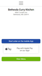 Mobile Screenshot of bethesdacurrykitchenmd.com